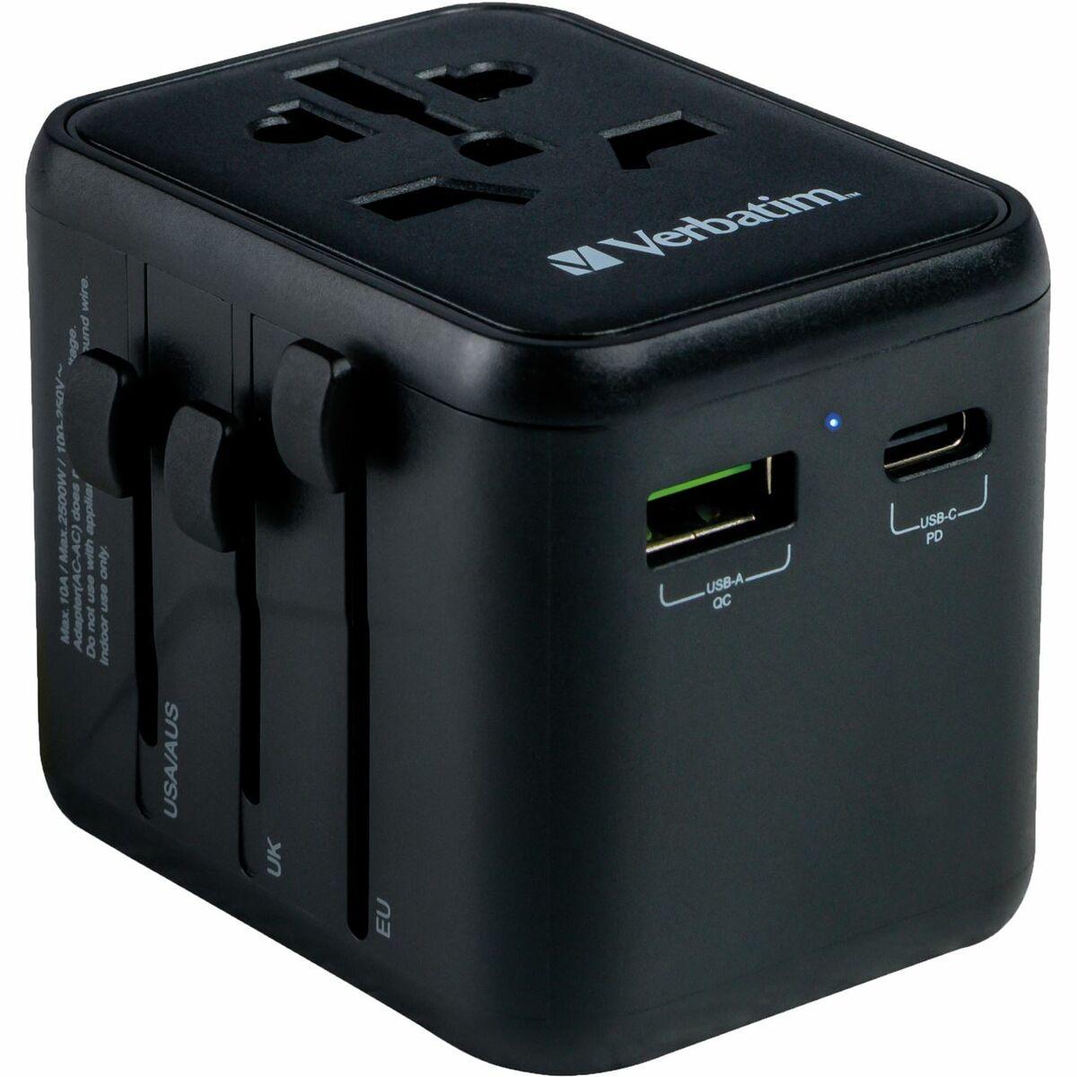 Adaptador de tomada universal de viagem Verbatim UTA-01