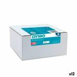 Cinta laminada para máquinas rotuladoras Dymo Branco Preto Autoadesivas 10 Peças (12 Unidades)