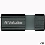 Memória USB Verbatim PinStripe Preto 64 GB