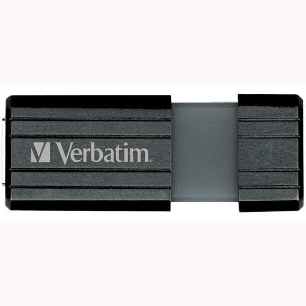 Memória USB Verbatim PinStripe Preto 64 GB