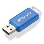 Memória USB Verbatim V DataBar Azul Preto 64 GB