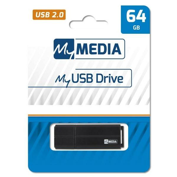 Pendrive MyMedia Preto 64 GB (10 Unidades)
