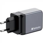 Carregador de Parede Verbatim GNC-65 Preto 65 W Universal (10 Unidades)