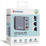 Carregador de Parede Verbatim GNC-65 Preto 65 W Universal (10 Unidades)