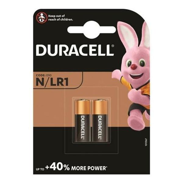Pilhas Alcalinas DURACELL LR1 2 Peças (10 Unidades)