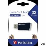 Memória USB Verbatim STORE´N´CLICK Preto 32 GB (10 Unidades)