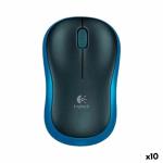 Rato sem Fios Logitech M185 Azul 1000 dpi (10 Unidades)