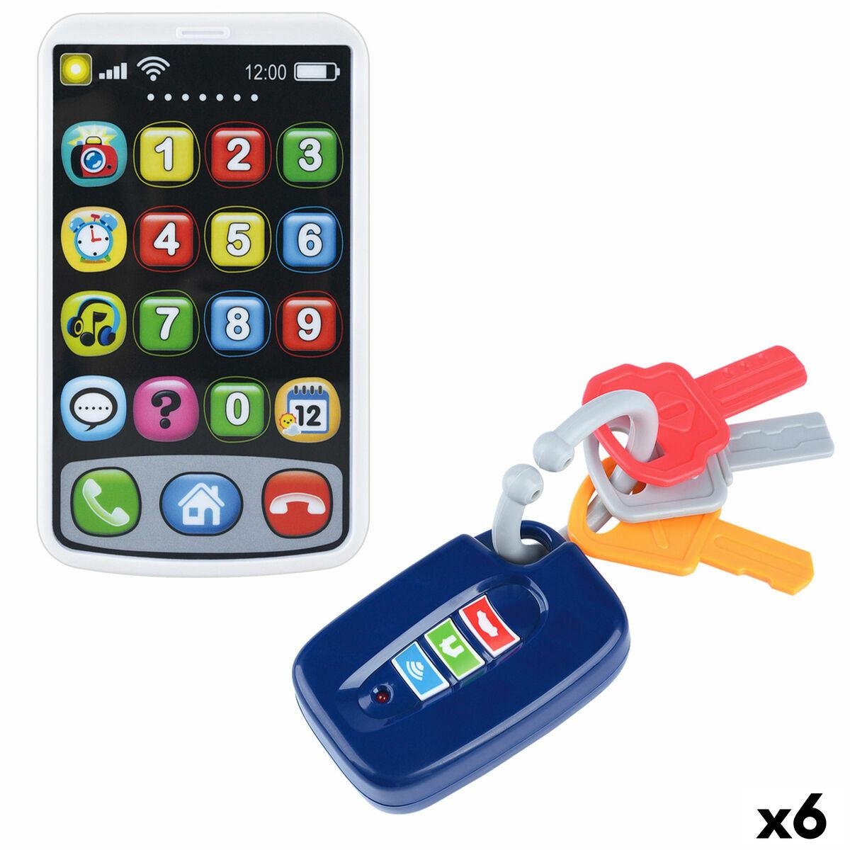Telefone de brincar PlayGo 7 X 11 X 2 CM (6 Unidades)