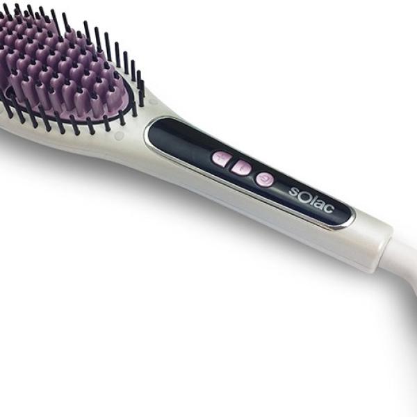 Escova Alisadora Iónica 53W (Branco) - SOLAC