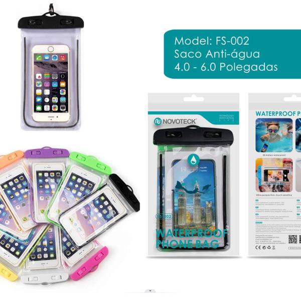 Bolsa Impermeável Anti-Água para Telemóvel 4.0-6.0 Polegadas FS-002