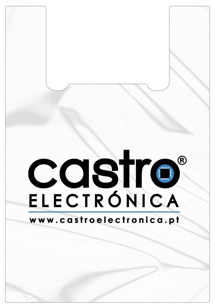 Saco Plástico Castro Electrónica (Tamanho L) - 40 x 30 cm