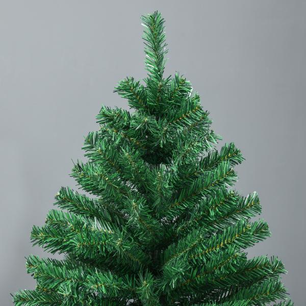 Árvore de Natal 180 cm com 1000 Ramos de PVC e Suporte de Aço Decoração de Natal para Interior Verde