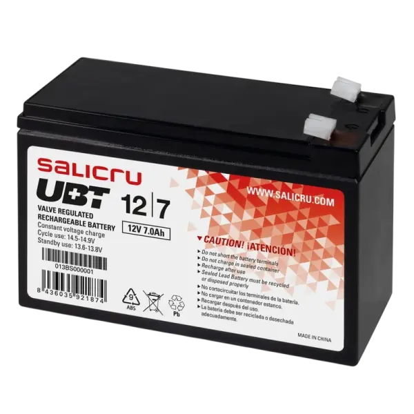 Bateria Chumbo 12V 7Ah (VRLA) - SALICRU