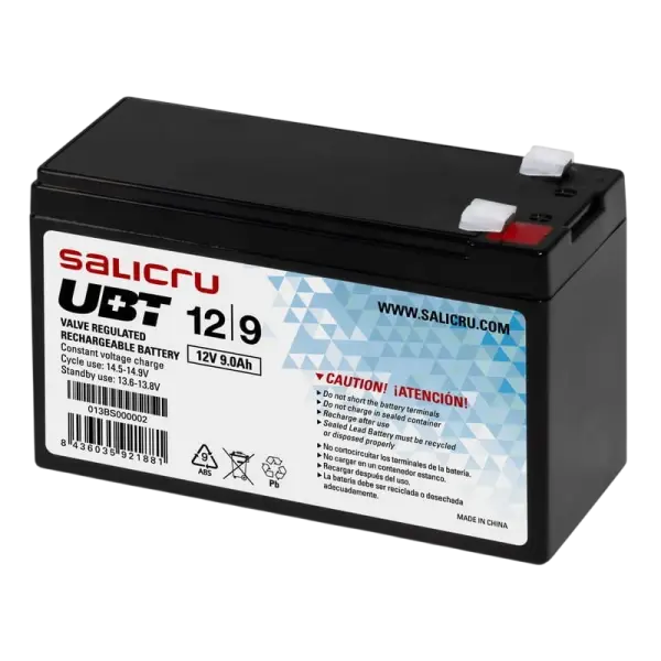 Bateria Chumbo 12V 9Ah (VRLA) - SALICRU