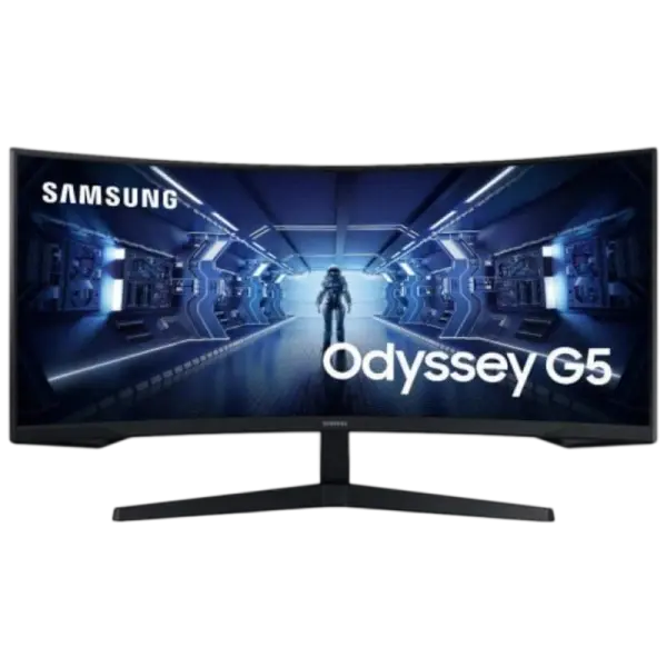 Monitor Curvo Odyssey G5 34 LC34G55TWWPXEN UltraWide Dual Quad HD LED (Preto) - SAMSUNG