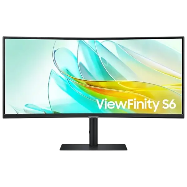 Monitor Curvo ViewFinity S6 LED 34 LS34C652UAUXEN 4K Ultra HD (Preto) - SAMSUNG