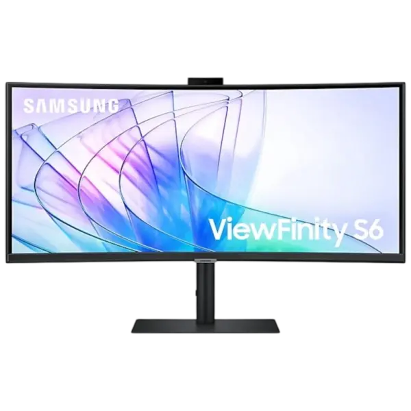 Monitor Curvo ViewFinity S6 LED 34 LS34C652VAUXEN 4K Ultra HD (Preto) - SAMSUNG