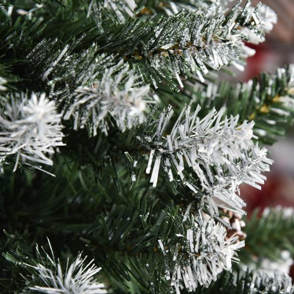 Árvore de Natal Artificial Ø69x150cm com 464 Ramas e 28 Pinhas Folhas de PVC Base Dobrável e Suporte Metálico Decoração de Natal para Interiores Verde