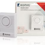 Sensor Detector s/ Fios Contra Quebra de Vidros (130dB) - KONIG