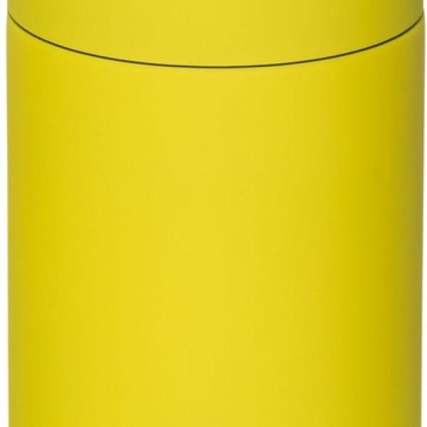 Garrafa Térmica 430ml c/ Copo (Inox/Amarelo) - ASOBU