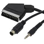 Cabo SCART Macho - S - Video + Jack 3,5mm Stéreo (10 mts)
