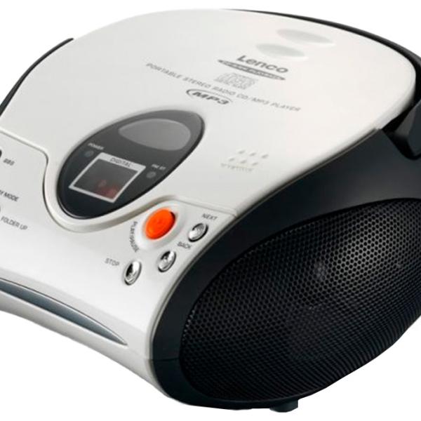 Rádio Portátil SCD 24 c/ Leitor CD - R/RW (Branco) - LENCO