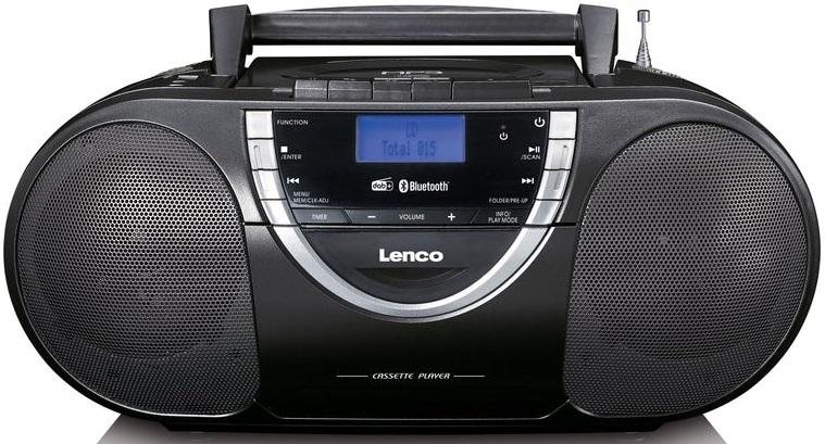 Rádio Portátil FM c/ Leitor de CD/MP3/Cassetes/Bluetooth e DAB+ SCD 6900 - LENCO
