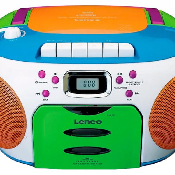 Rádio Portátil SCD 971 c/ Leitor de CDs e Cassete - LENCO