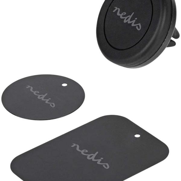 Suporte Magnético de Smartphone p/ Carro (Preto) - NEDIS