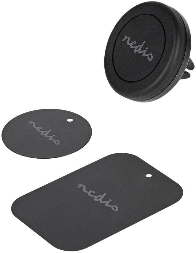 Suporte Magnético de Smartphone p/ Carro (Preto) - NEDIS