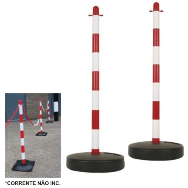 Pack 2x Postes em Plástico p/ Correntes de Segurança - VELLEMAN