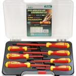 Conjunto de 7 Chaves Fendas / Cruz (Isoladas 1000V) - Proskit SD - 8012