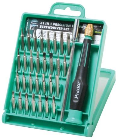 Kit Chave c/ 30 Bits + Extensor (Estojo) - Proskit