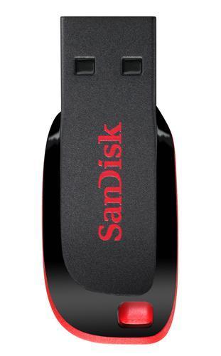 Pen Drive USB 16GB Cruzer Blade (Preto) - SANDISK