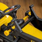 Trator a Pedais para Crianças acima de 3 Anos Trator Infantil com Reboque e Pá Escavadora 167x41x52 cm Amarelo e Preto