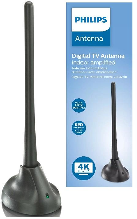 Antena Interior Amplificada SDV5100/12 VHF/UHF 18dB - PHILIPS