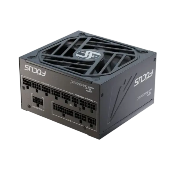 Fonte de Alimentação ATX Focus GX - 1000W V4 80 Plus Gold Full Modular (Preta) - SEASONIC