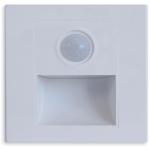 Projector Encastrar Parede LED 1,5W Branco Q. 3000K IP20 100Lm c/ Sensor Movimento