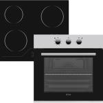 Pack Forno Elétrico 65L + Placa Elétrica Vitrocerâmica 4 Zonas (Preto) - VOX