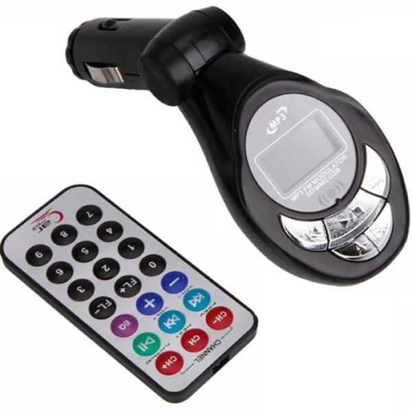 Transmissor Auto LCD FM c/ MP3 - USB - SD + Comando - SETTY