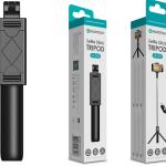 Selfie Stick c/ Tripé Bluetooth SF - 002 (Preto) - NOVOTECK
