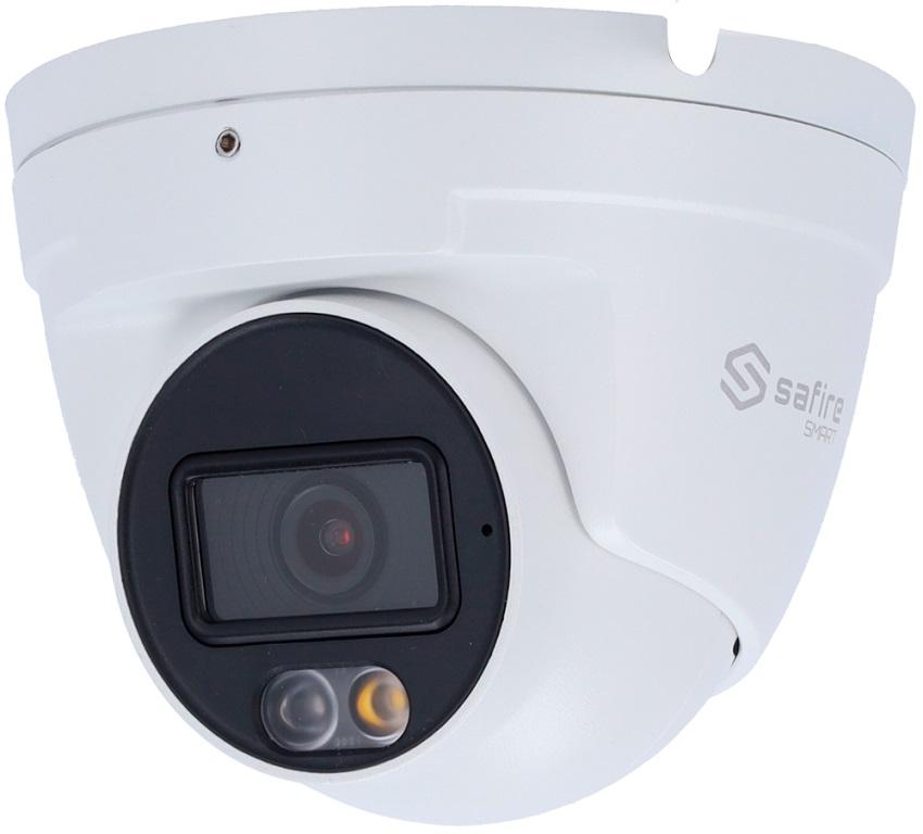 Câmara de Vigilância Turret IP E1 4MP IP67 PoE c/ IA (Branco) - SAFIRE SMART