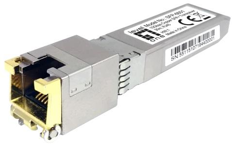 Módulo Transcetor de Rede 10000Mbit/s SFP+ RJ45 30M SFP - 6601 - LEVELONE