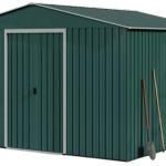Casa Galpão Abrigo Metálico c/ Portas Correr 300x304,5x214,5cm (9,14m2) Verde - SUNGARDEN