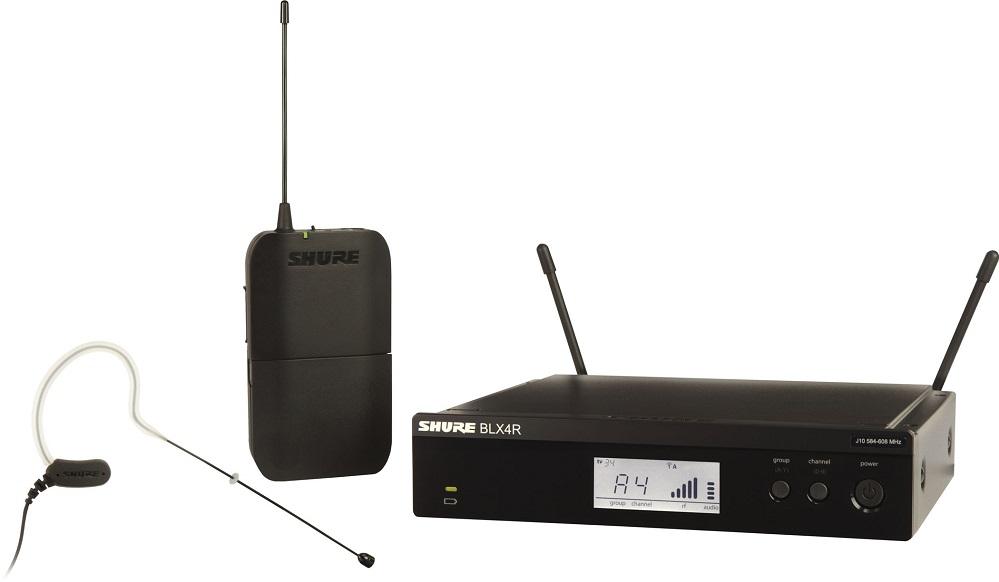 Central Microfone UHF MX53 s/ Fios c/ Microfone Headgege (Preto) - SHURE