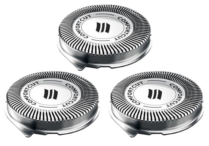 Pack 3x Cabeças de Corte p/ Máquina de Barbear PHILIPS SH30/50 (S3000 + S1000) - PHILIPS