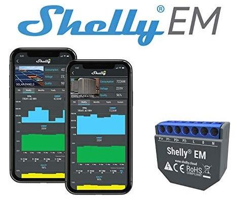 Módulo Medidor de Consumo Duplo p/ Automação Wi - Fi - Shelly EM