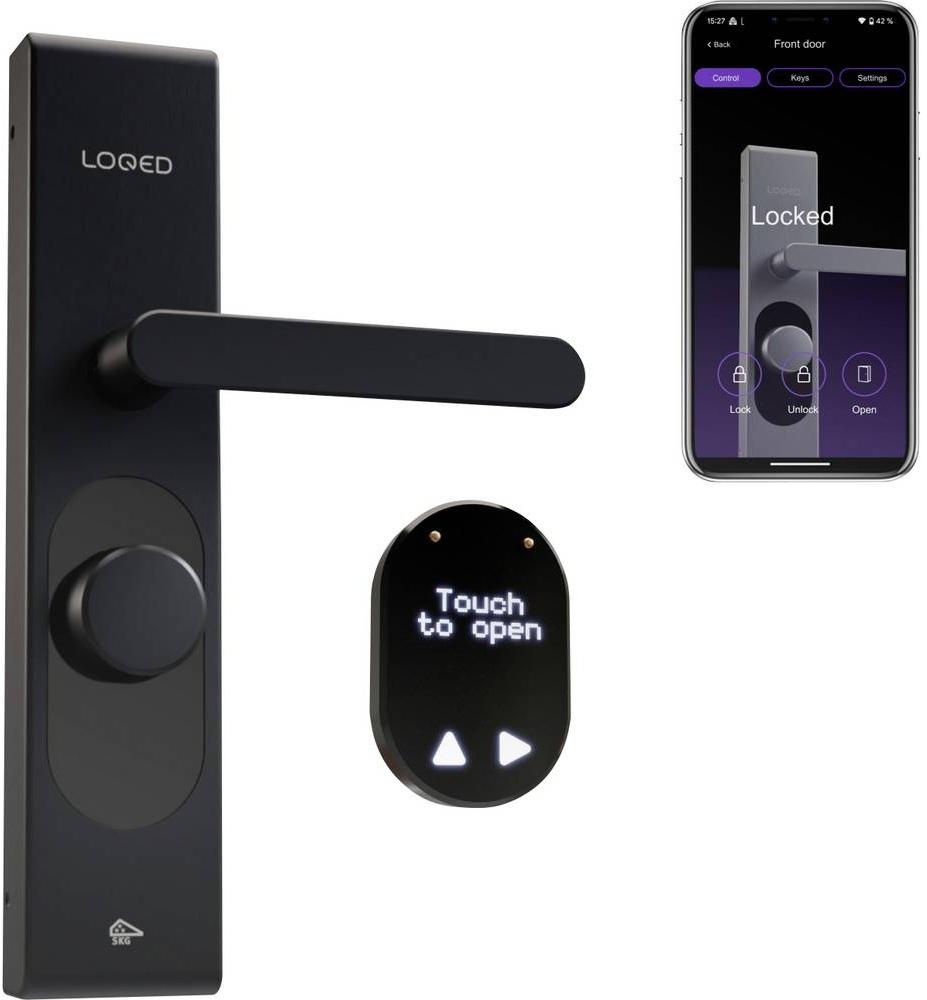 Fechadura Inteligente LOQED Touch Smart Lock s/ Fios (Preto) - Shelly Loqed Black