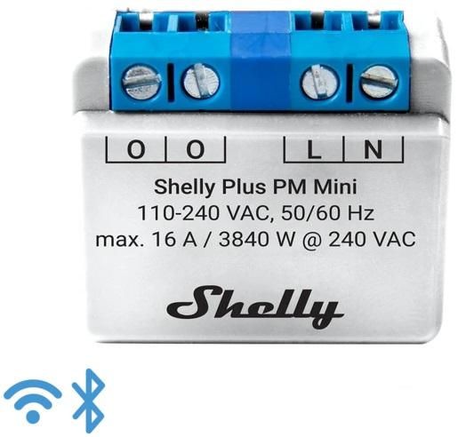 Mini Módulo Wi - Fi p/ Monitorização Consumo de Energia 110/240VAC 16A - Shelly Plus PM Mini