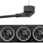 Extensão Quadrupla Inteligente Power Strip 4 Gen4 c/ Botões e Cabo de 1,5 mts (Preto) - SHELLY